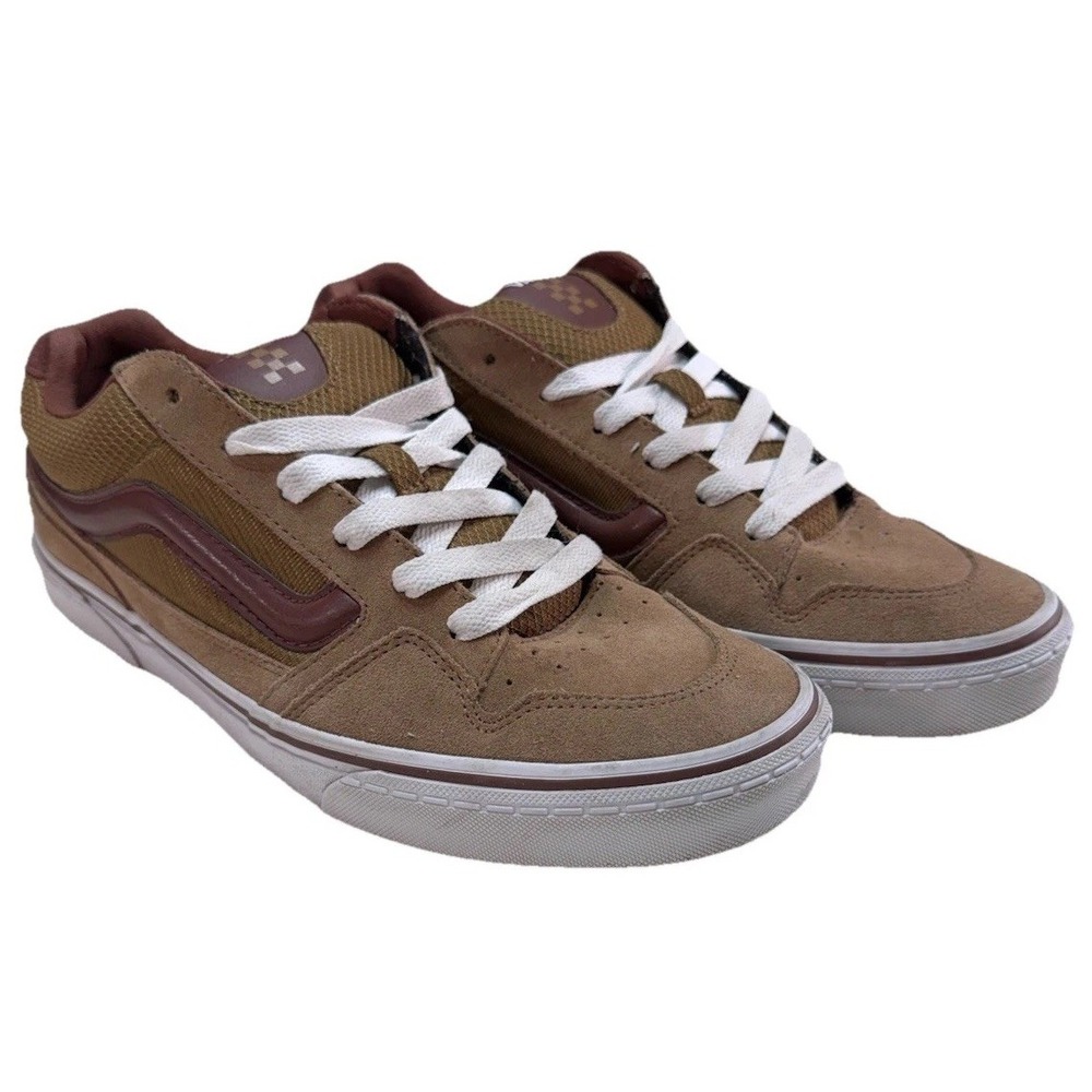 Vans Old Skool Two Tone Brown Suede Canvas Classic Shoes Men Size 11